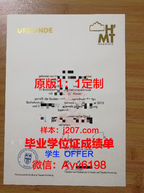 汉堡大学毕业证照片(汉堡大学本科申请条件)