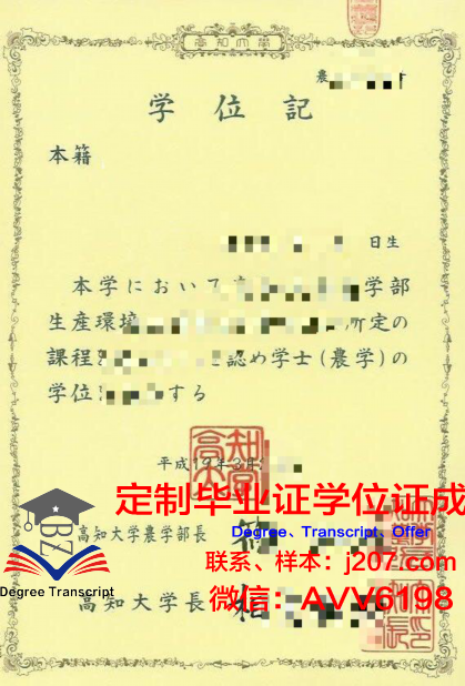 高知工科大学硕士学位证:一张开启未来的金色通行证