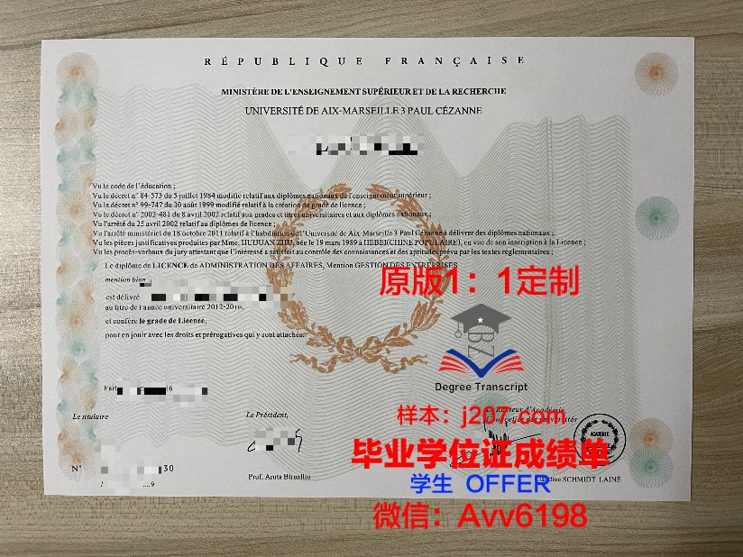 马赛-地中海高等艺术与设计学院毕业证电子版(法国马赛地中海高等艺术与设计学院)