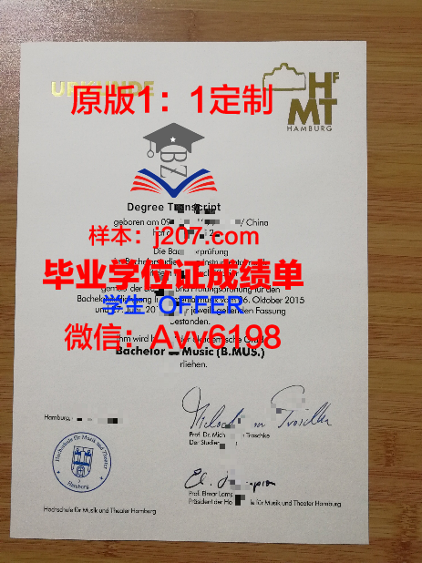 汉堡大学毕业证书图片(汉堡大学本科申请条件)