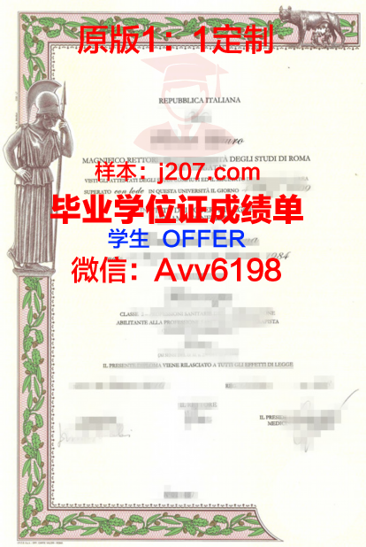 罗马第三大学毕业证模板(罗马第三大学世界排名)