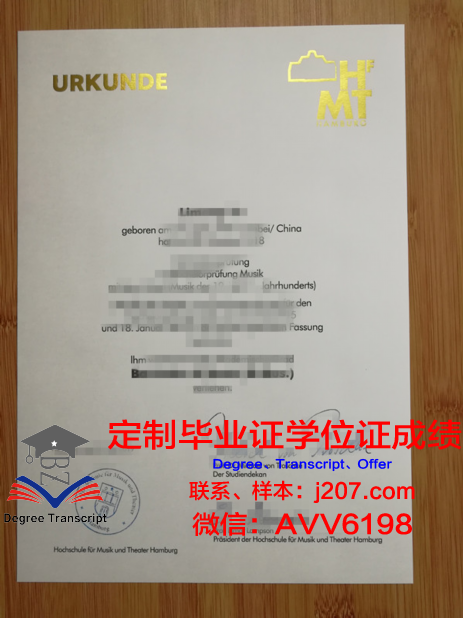汉堡造型艺术学院学位成绩单定制:艺术与学术的完美融合