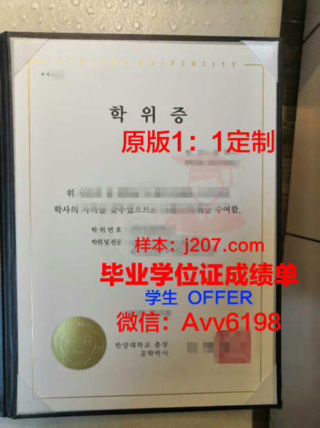 汉阳大学毕业证什么样子(汉阳大学erica校区毕业证)