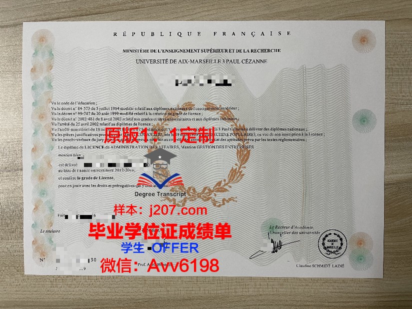 马赛经济管理学院学位成绩单定制:专业、精准、可靠