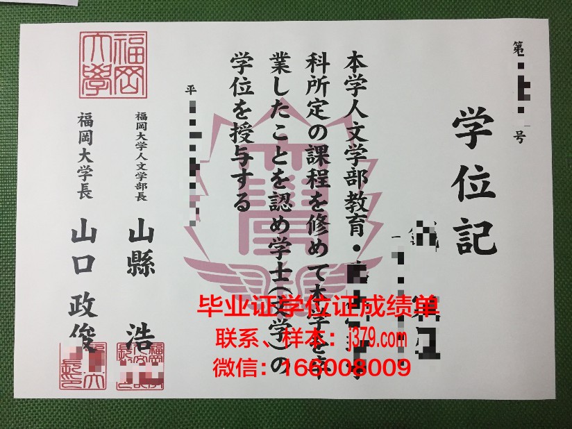 福冈医疗福祉大学毕业证Diploma文凭成绩单