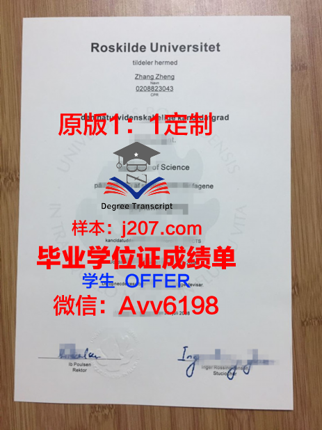 罗斯基勒大学毕业证:一张开启未来的通行证