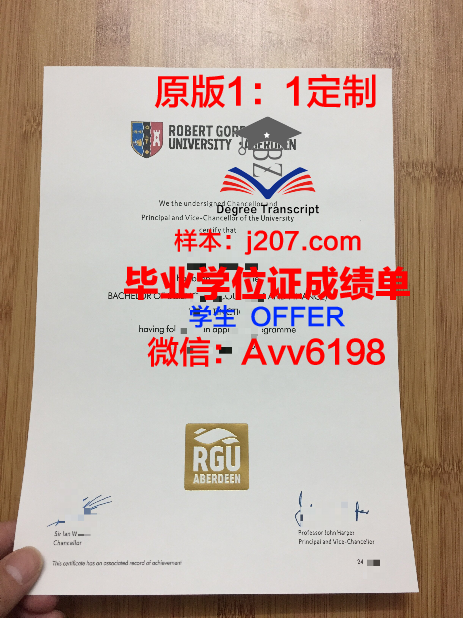 罗伯特高登大学博士毕业证:一份荣耀的证明