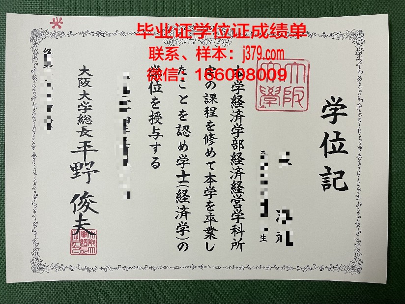 大阪成蹊大学毕业证图片(大阪成蹊大学好考吗)