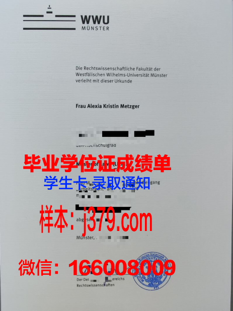 明斯特大学毕业证书什么颜色(明斯特大学相当于国内哪所大学)