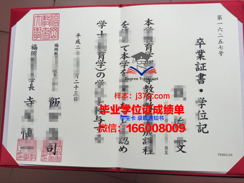 福冈教育大学硕士学位证:一份承载荣誉与梦想的证书