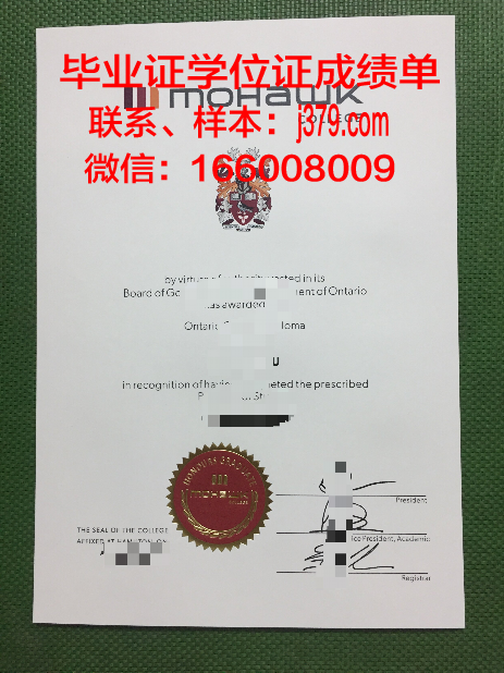 莫霍克应用艺术与技术学院毕业证是什么样子(tc莫霍克)