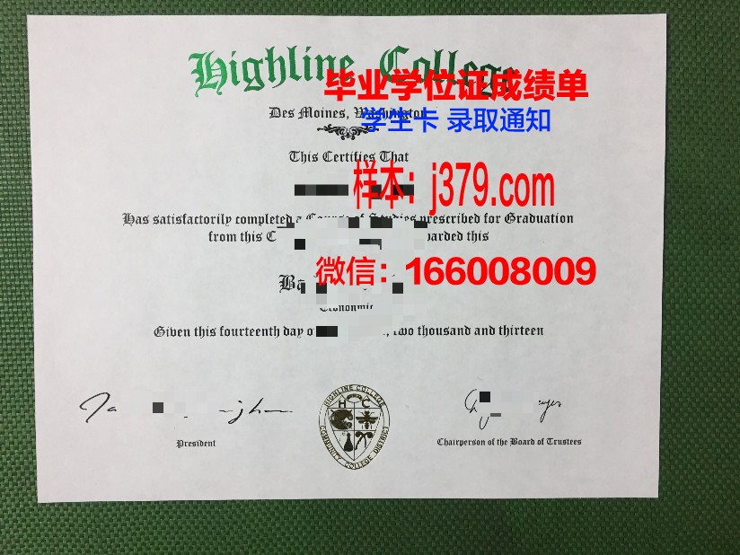 莱恩哈特大学毕业文凭
