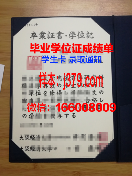 大阪MODE学园专门学校毕业证书模板(大阪ビジネス学院)