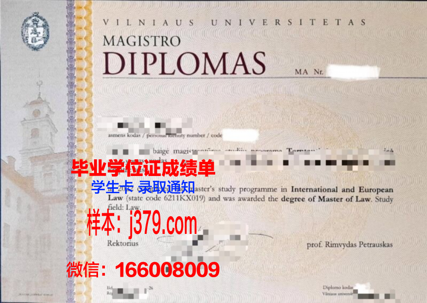 维尔纽斯工业大学毕业证书图片高清(维尔纽斯大学怎么样)