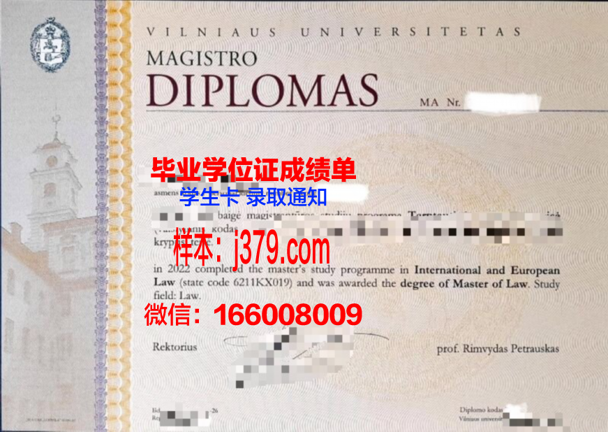 维尔纽斯师范大学毕业证:一张跨国教育的通行证