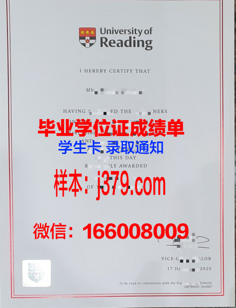 雷丁大学毕业证翻译(雷丁大学多久出offer)