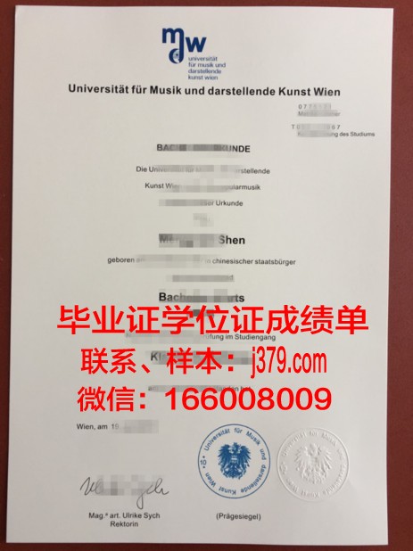 维也纳工业大学硕士毕业证书样本(维也纳工业大学硕士毕业证书样本及图片)