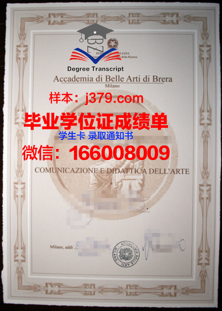 雷焦卡拉布里亚美术学院研究生毕业证(布雷拉美术学院研究生几年制)
