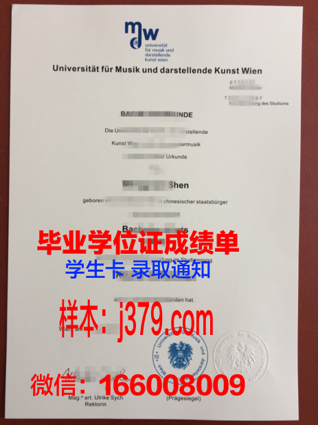 维也纳应用艺术大学毕业证成绩单(维也纳艺术学院没有录取我将是世界的损失)