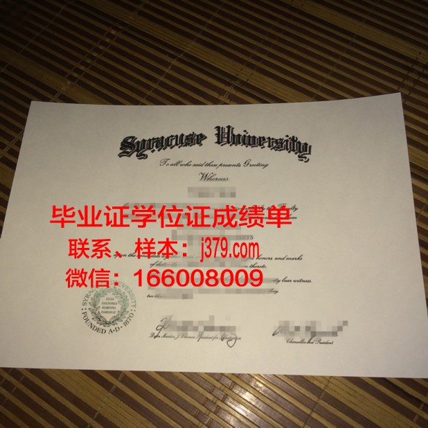 雪城大学毕业证图片Syracuse University Diploma