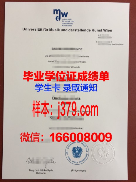 维也纳音乐与表演艺术大学硕士毕业证(维也纳音乐与表演艺术大学招生简章)