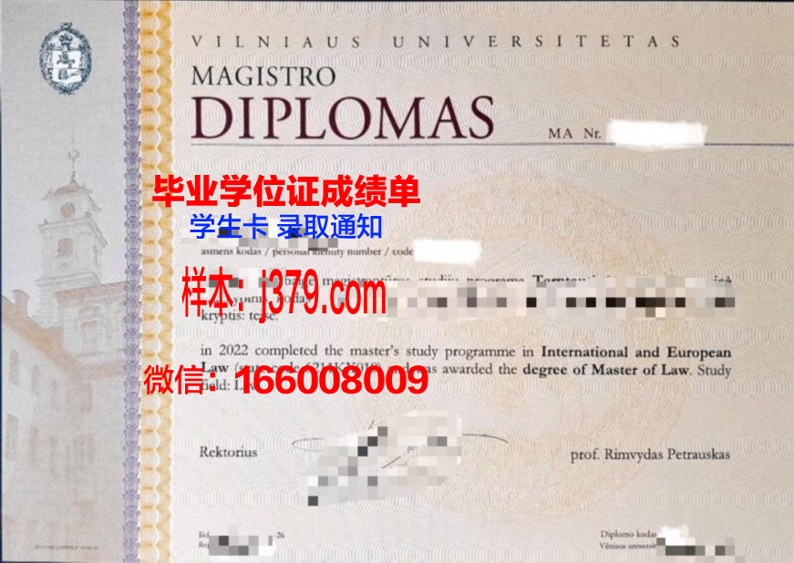 维尔纽斯工业大学毕业证案例(维尔纽斯师范大学)