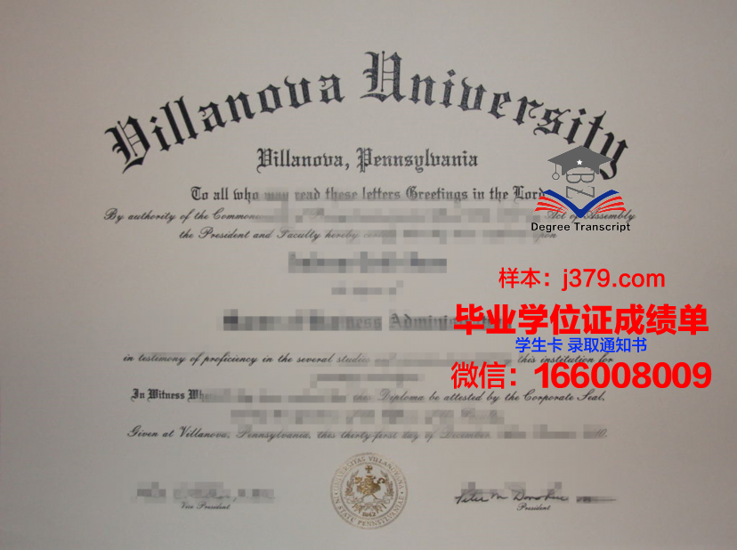 维拉玛丽学院毕业证学位文凭学历Diploma